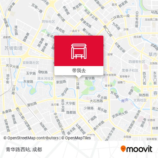 青华路西站地图