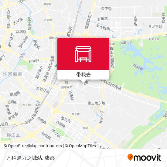万科魅力之城站地图