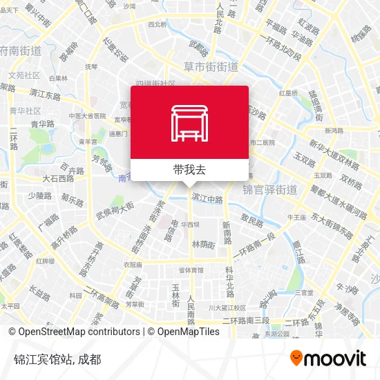 锦江宾馆站地图