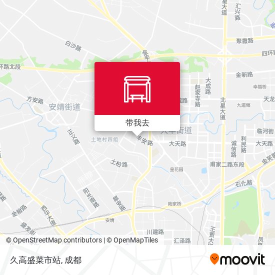 久高盛菜市站地图