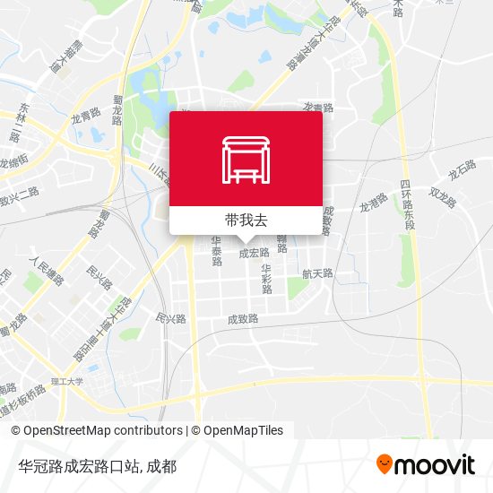 华冠路成宏路口站地图
