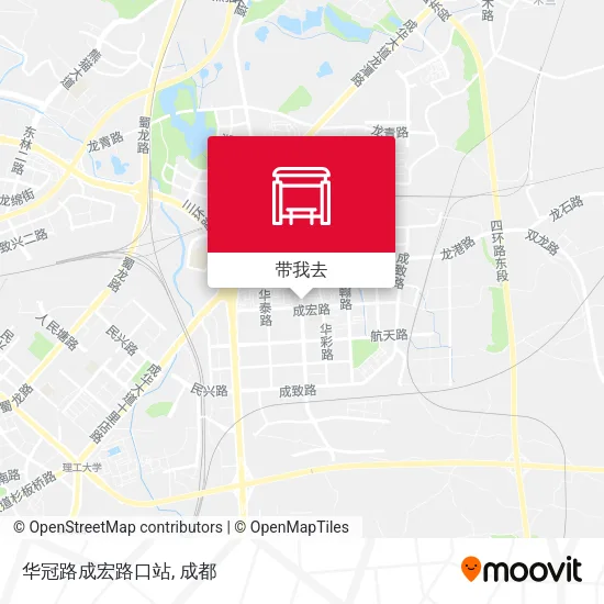 华冠路成宏路口站地图