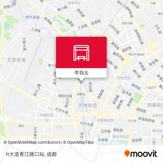 It大道青江路口站地图
