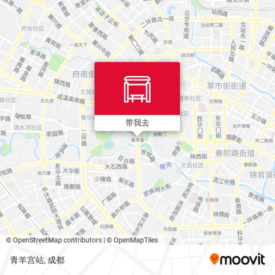 青羊宫站地图