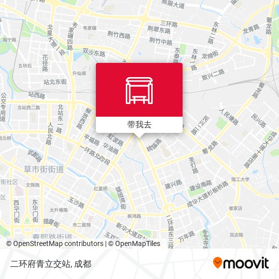 二环府青立交站地图