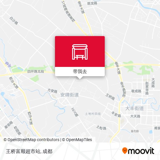 王桥富顺超市站地图