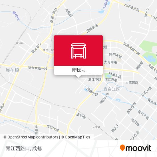 青江西路口地图