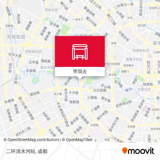 二环清水河站地图