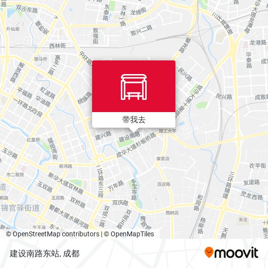 建设南路东站地图