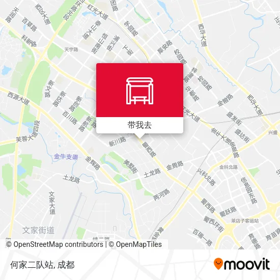 何家二队站地图