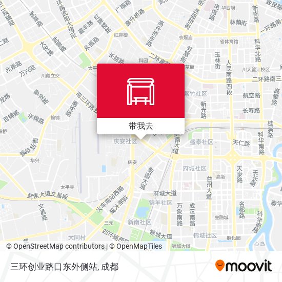 三环创业路口东外侧站地图
