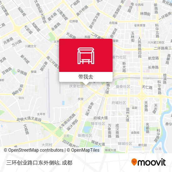 三环创业路口东外侧站地图