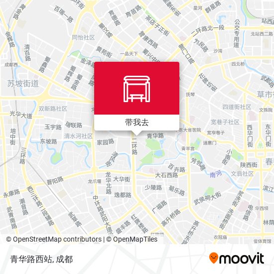 青华路西站地图
