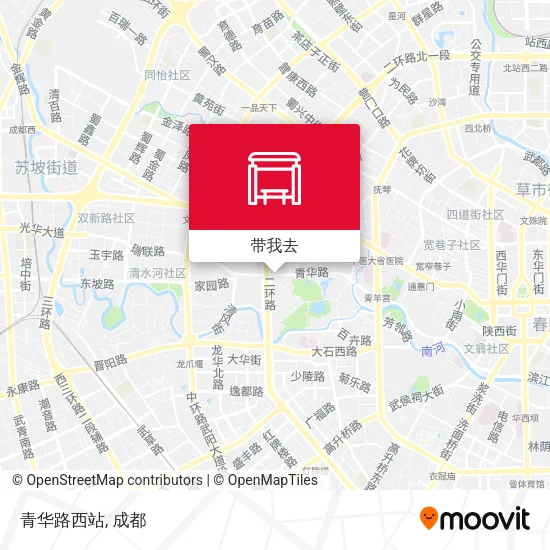 青华路西站地图
