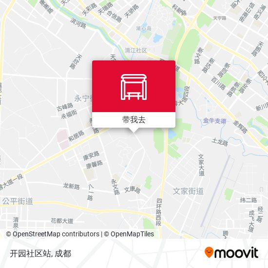开园社区站地图