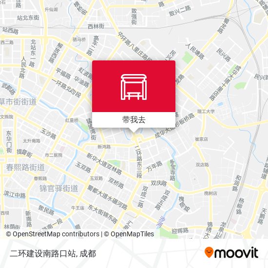二环建设南路口站地图