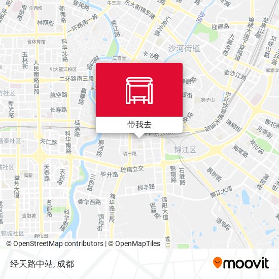经天路中站地图