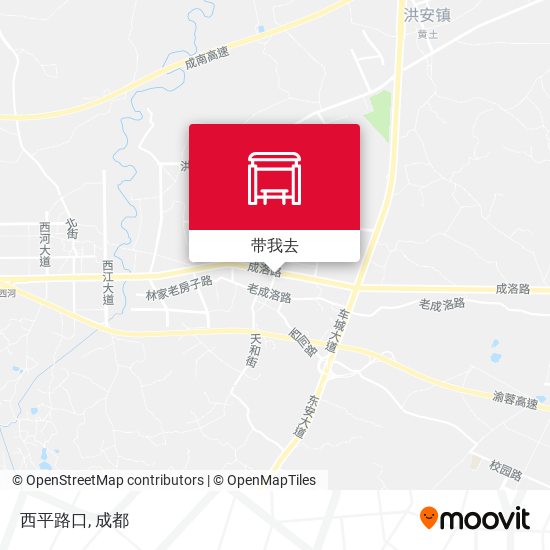 西平路口地图