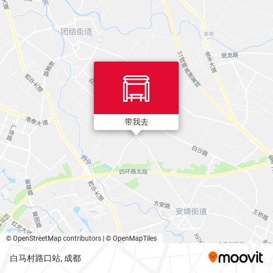 白马村路口站地图