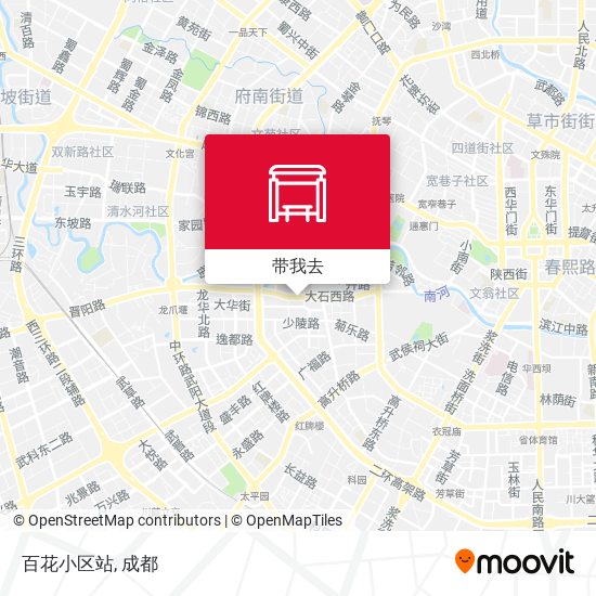 百花小区站地图