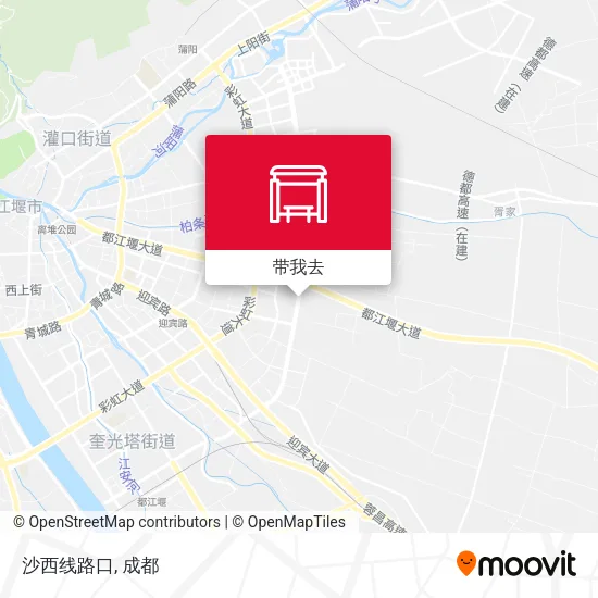 沙西线路口地图