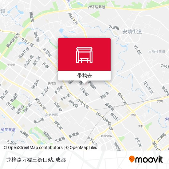 龙梓路万福三街口站地图