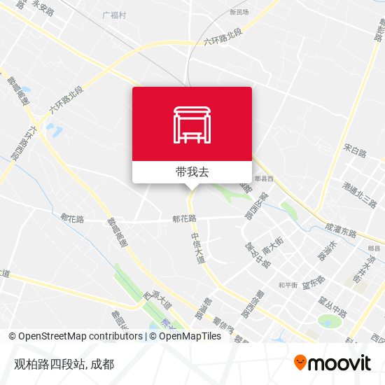 观柏路四段站地图