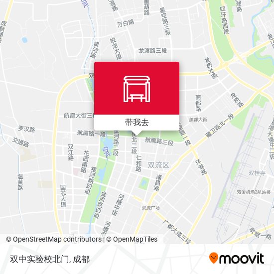 双中实验校北门地图