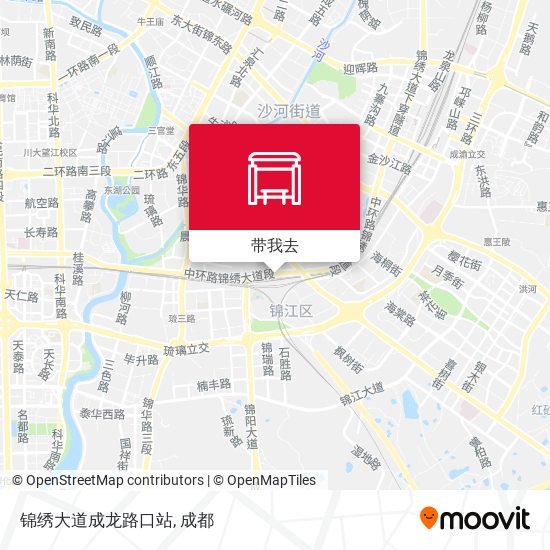 锦绣大道成龙路口站地图