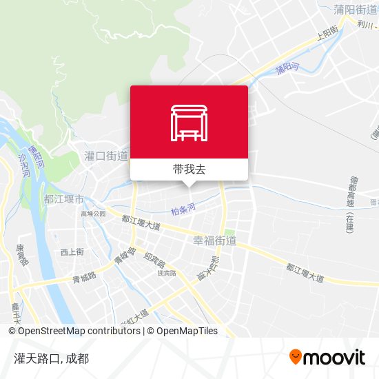 灌天路口地图