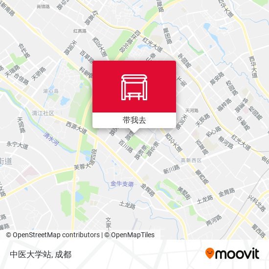 中医大学站地图