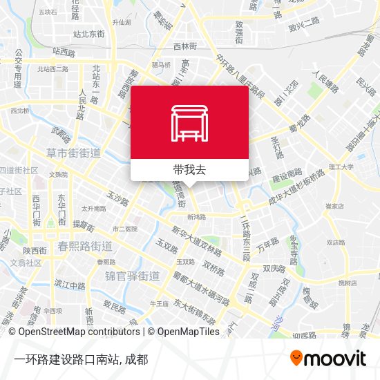 一环路建设路口南站地图