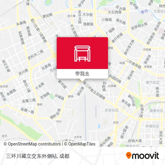 三环川藏立交东外侧站地图