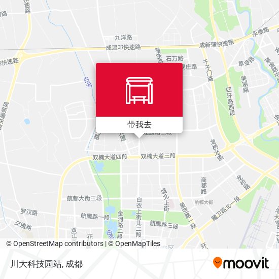 川大科技园站地图