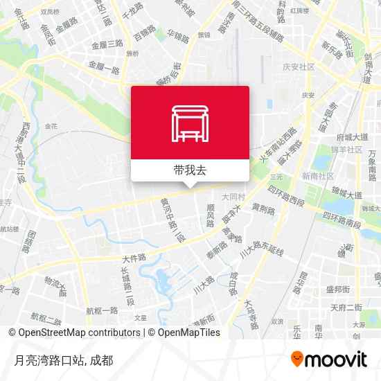 月亮湾路口站地图