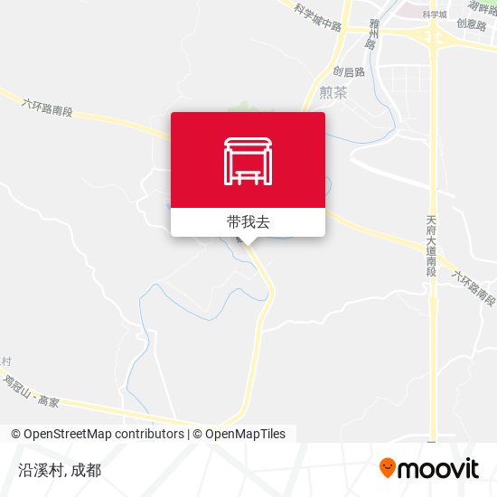 沿溪村地图