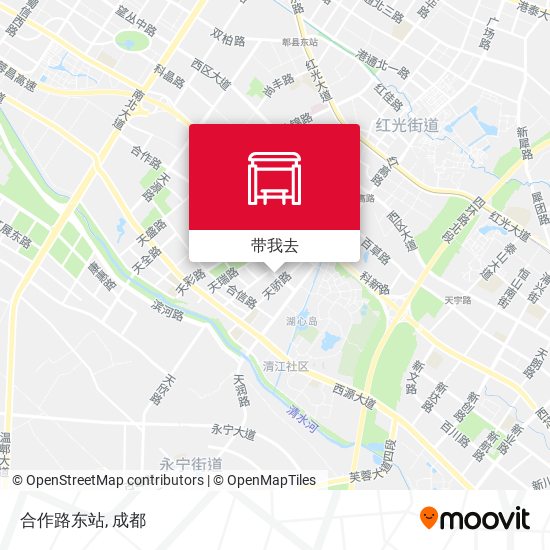 合作路东站地图