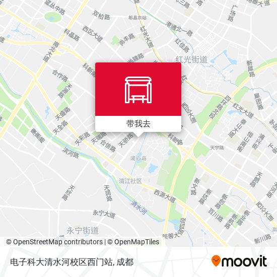 电子科大清水河校区西门站地图