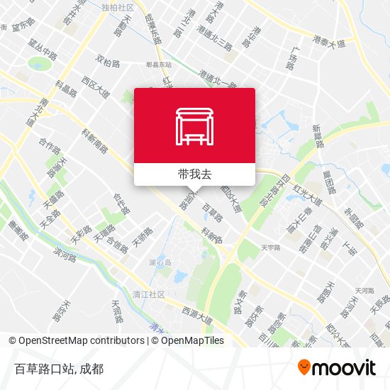 百草路口站地图