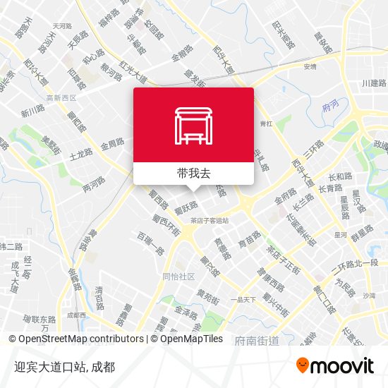 迎宾大道口站地图