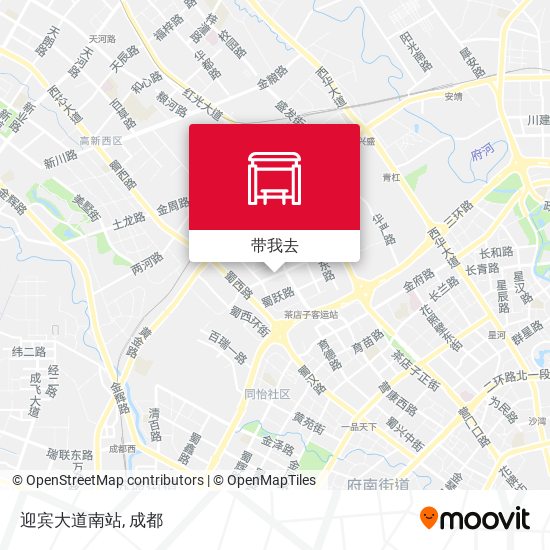 迎宾大道南站地图