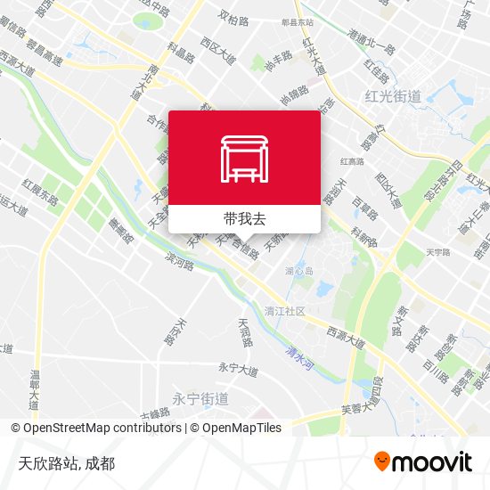 天欣路站地图