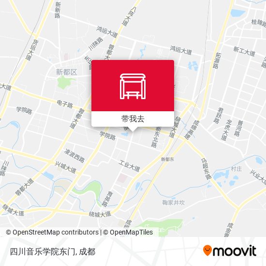 四川音乐学院东门地图