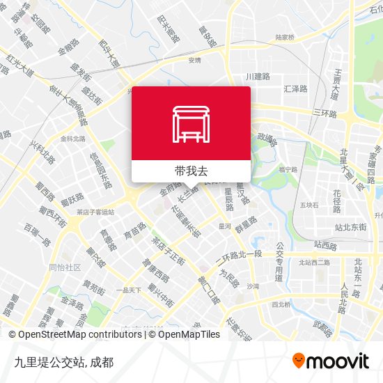 九里堤公交站地图