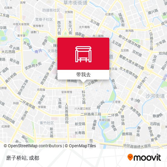 磨子桥站地图
