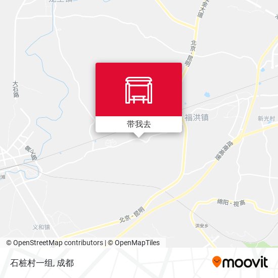 石桩村一组地图