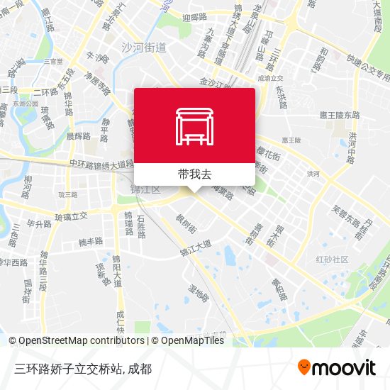 三环路娇子立交桥站地图