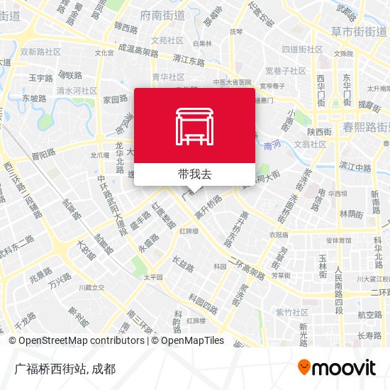 广福桥西街站地图