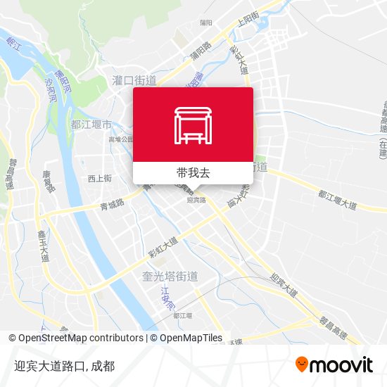 迎宾大道路口地图