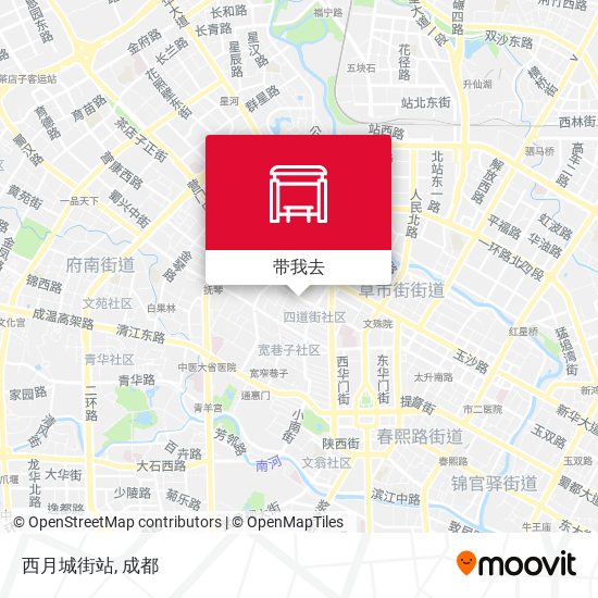 西月城街站地图